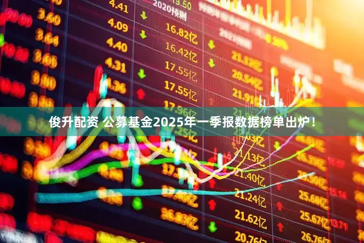 俊升配资 公募基金2025年一季报数据榜单出炉！